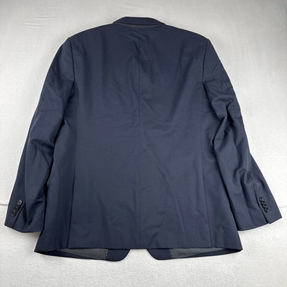 Banana Republic Marzotto Mens Dark Navy Blazer 46L Standard Fit Wool *READ*
